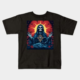 Day Of The Dead - Praying La Calavera Catrina - Santa Muerte Kids T-Shirt